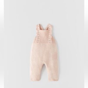 ZARA Crochet Knit Overalls